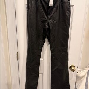 Ann Taylor Women's Black Coated Straight Leg Jeans